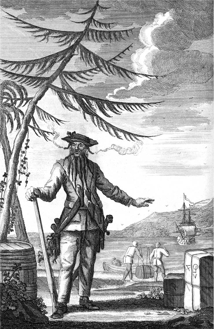 Picture Of Blackbeard Famous Pirate