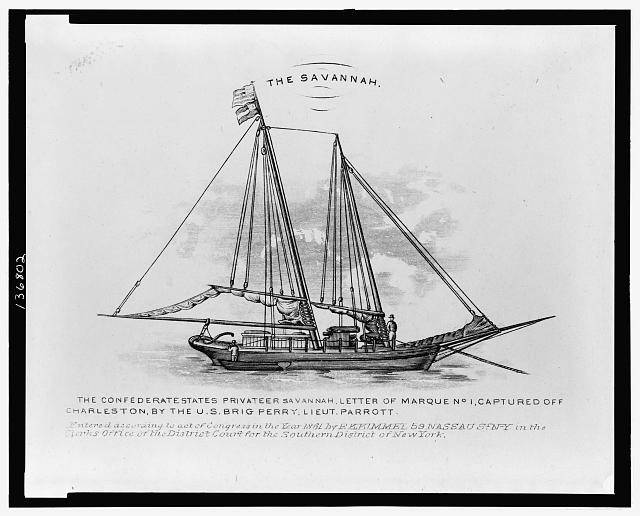 Picture Of Savannah A Confederate Privateer